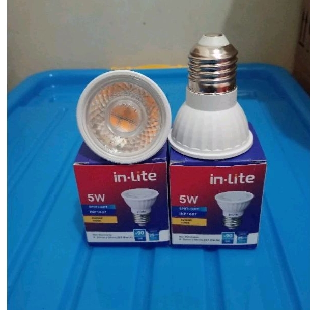 Jual Inlite Lampu Spotlight LED 5W E27 / Lampu Sorot Halogen LED 5W E27 ...