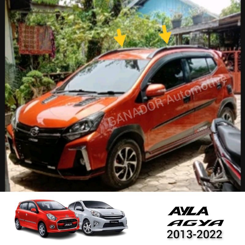 Jual Sporty Roof Slim Roof Rail Sporty Slim AGYA AYLA 2013 2022 Shopee Indonesia