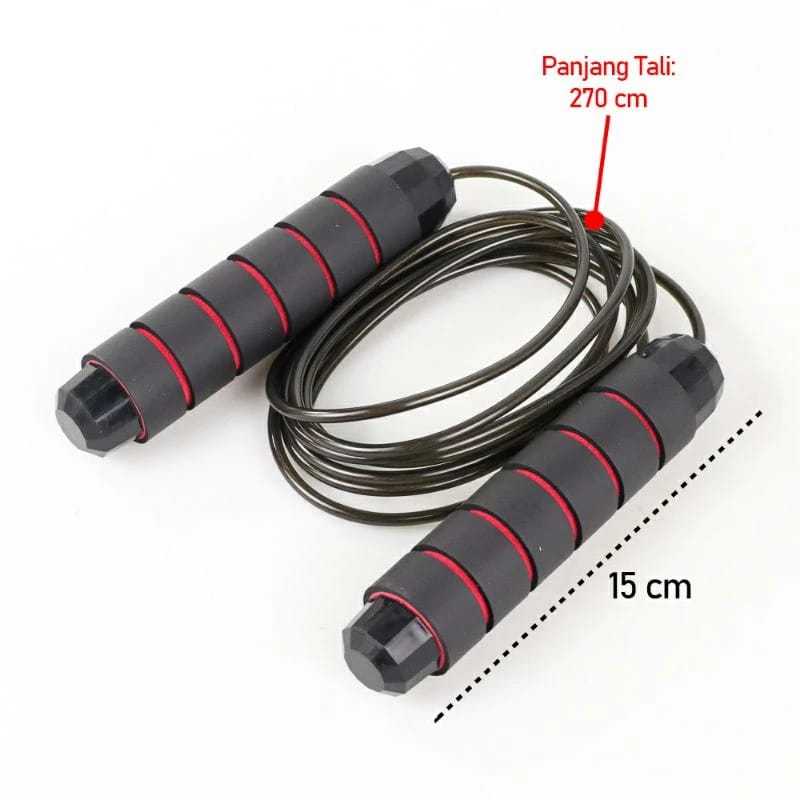 Jual Tali Skipping Jump Rope Gym Fitness Rapid Speed Lompat Tali Cable ...