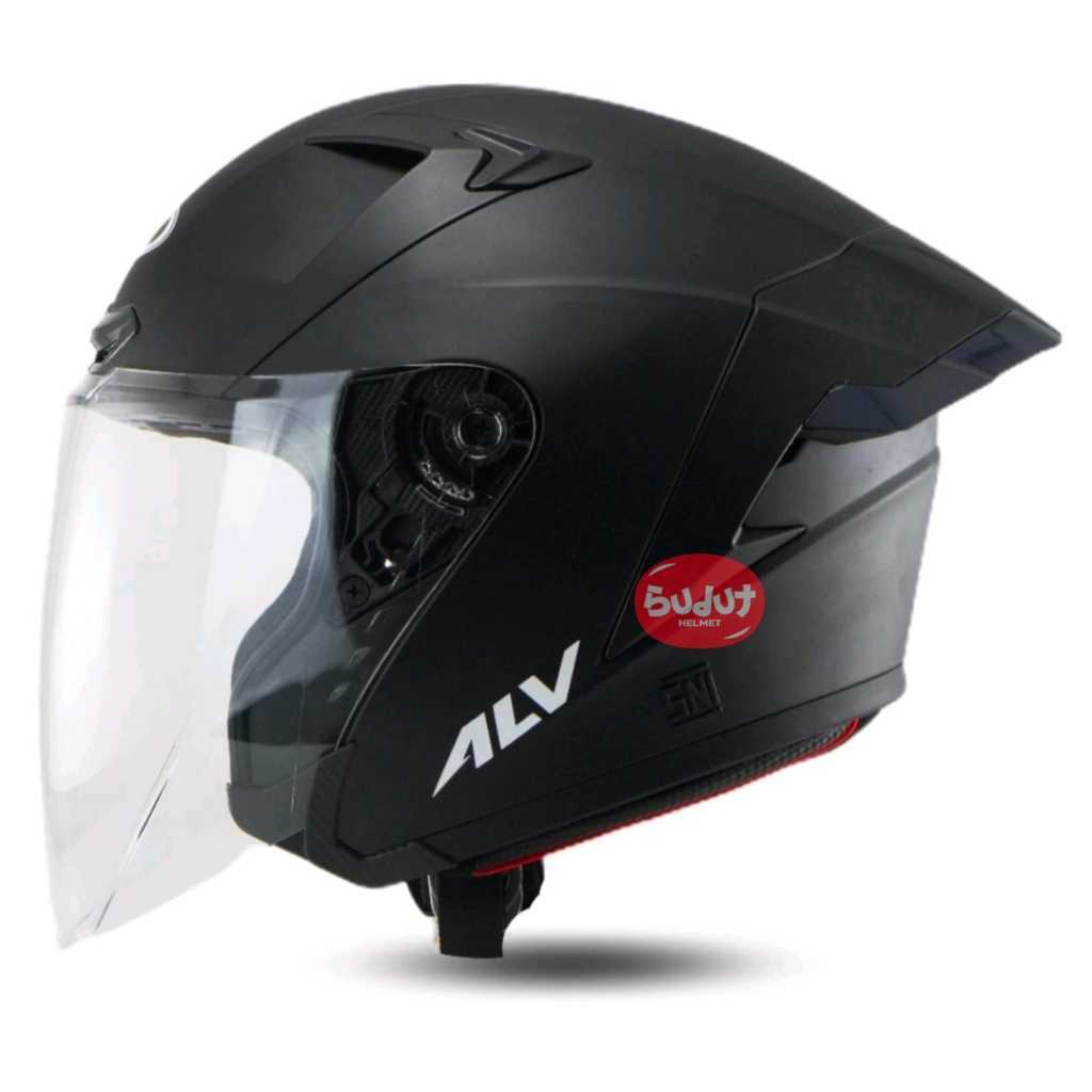 Jual Alv Ultron Pro Grey Glosy Helm Half Face Solid Standart Sni Shopee Indonesia