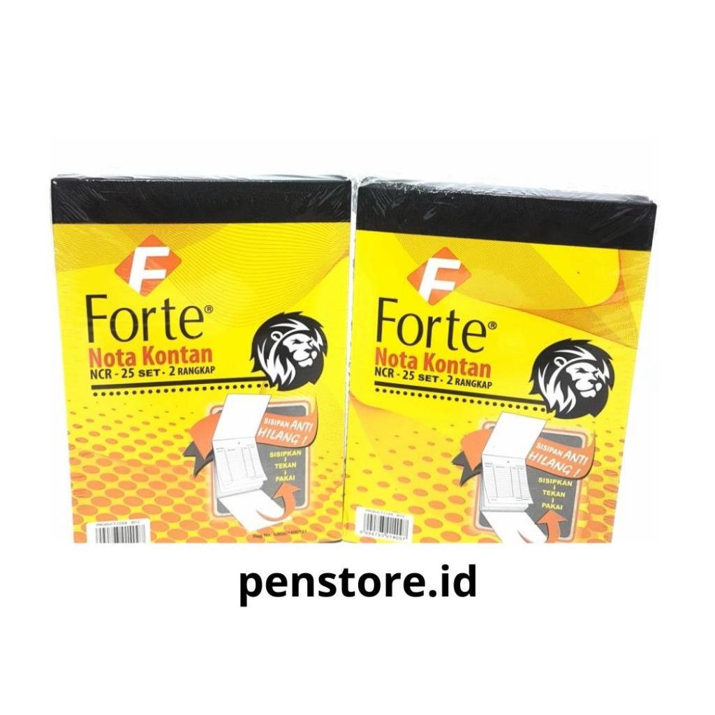 Jual (pcs) Nota Kontan FORTE B2 (2Ply) Besar - NCR 25 Set (2 Rangkap ...
