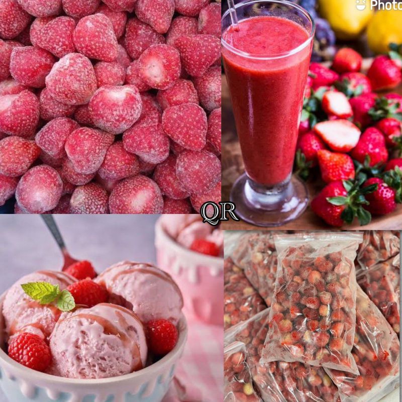 Jual Strawberry Frozen Beku Stroberi Jus 1kg | Shopee Indonesia