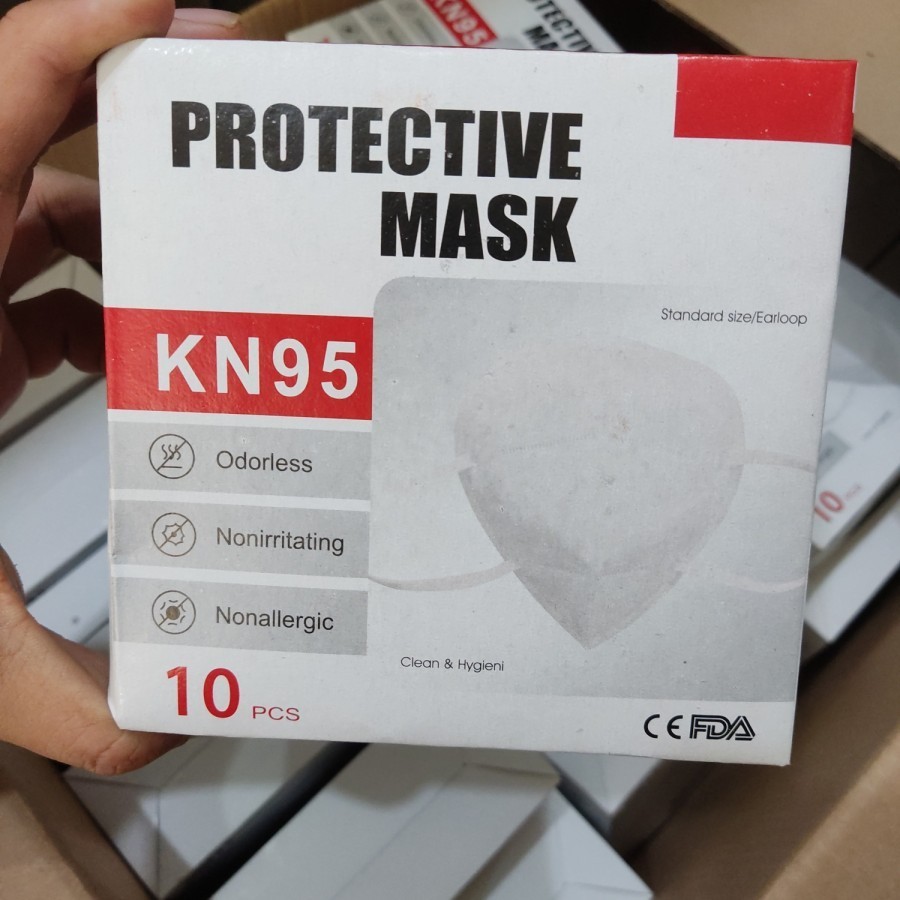 Jual MASK EARLOOP KN 95 Besar, Tali tidak sakit KN95 bukan masker medis ...