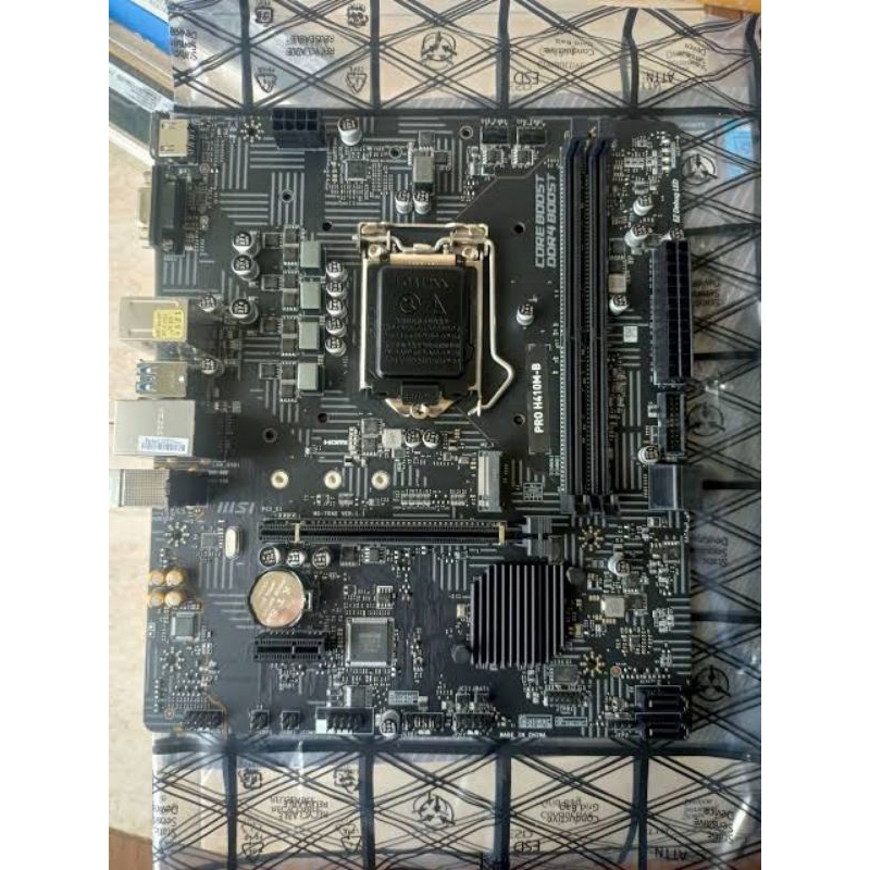 Jual MOTERBOARD MSI H410M-B SUPORT GEN 10+ BACKPANEL MULUS | Shopee ...