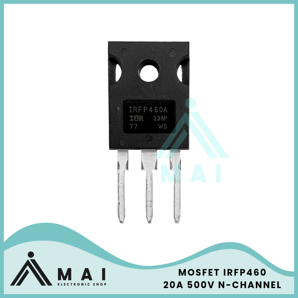 thumbnail image 2 of 20x IRFP460 N-Channel Power MOSFET – TO-247 Package, 500V 20A 2 of 4