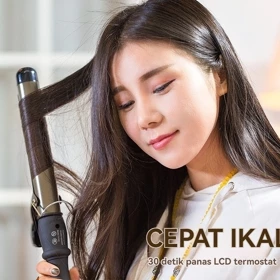 Catokan Rambut Curly Gold Ceramic 28mm 32mm 38mm Catokan Curly Keriting Rambut CATOK GLAZE