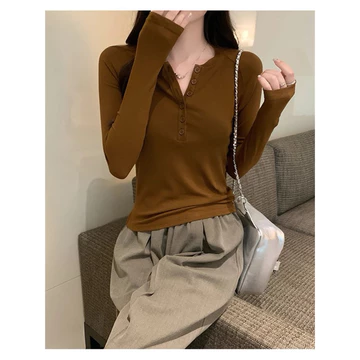 Blouse Korea Rumphia Blouse Rib Katun 55cm