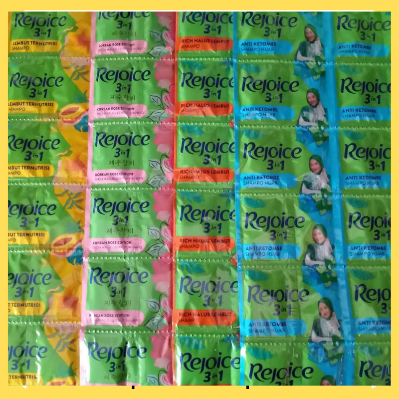 Jual (1Renceng Isi 12 Sachet) SHAMPOO REJOICE 1 RENCENG ISI 12 SACHET ...