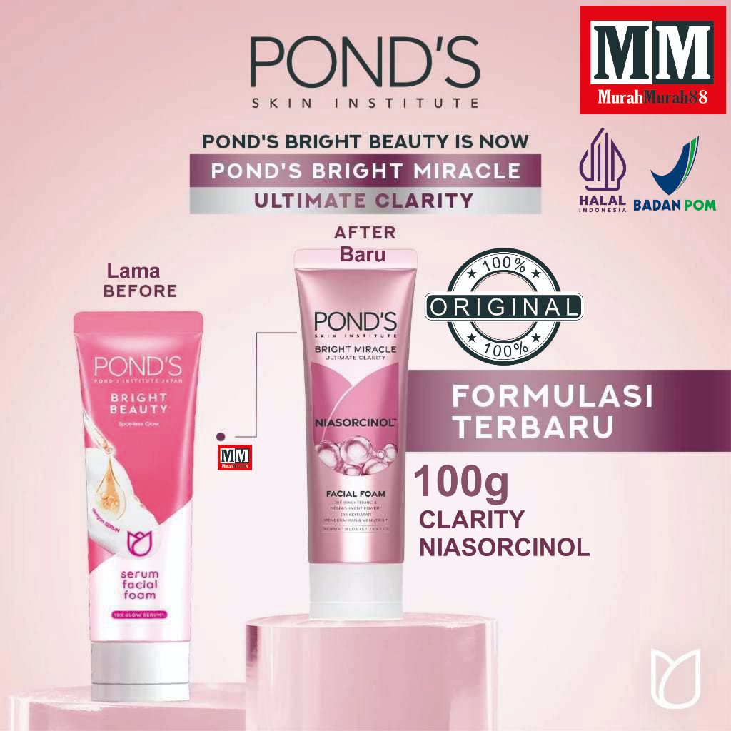 Jual Ponds Pond's Bright Miracle Ultimate Clarity Niasorcinol Facial ...