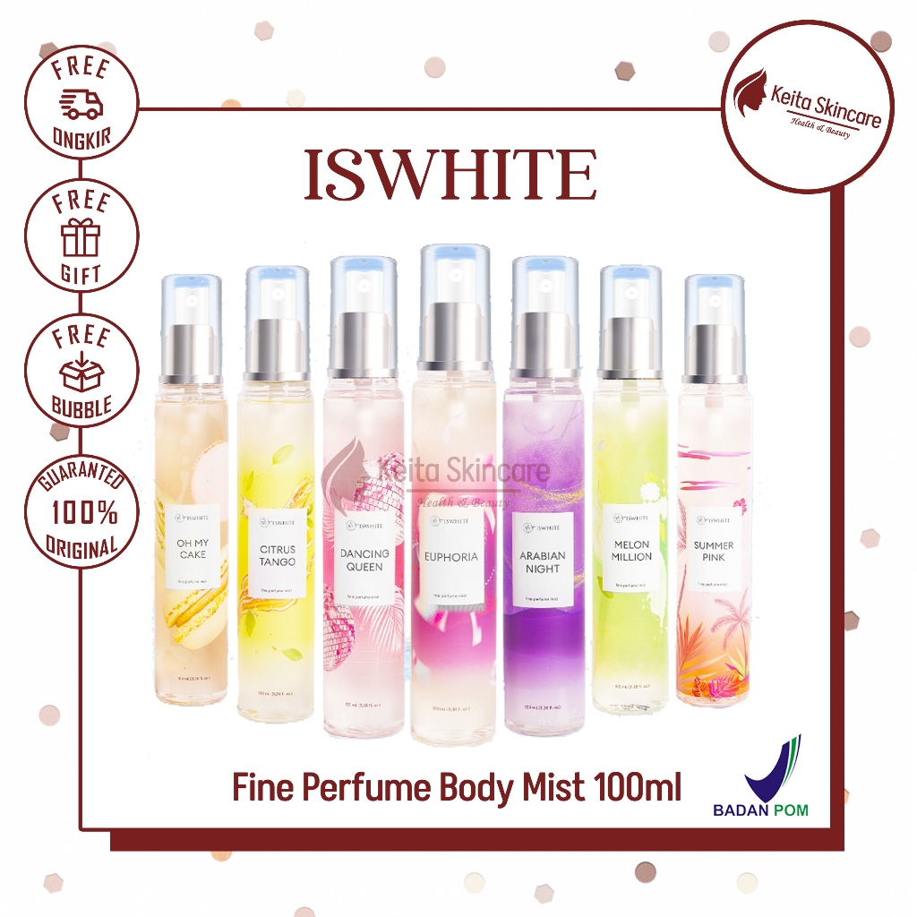 Jual ISWHITE Perfume Body Mist | Fine Perfume Body Mist 100ml - Parfum ...
