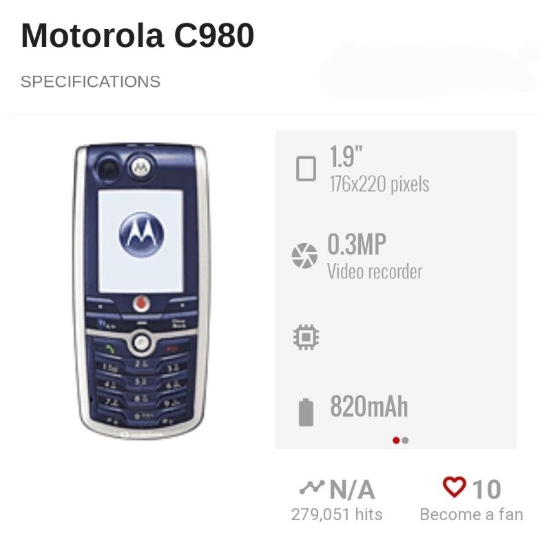 Jual MOTOROLA C980 HP JADUL CLASSIC HP LANGKA UNIK DAN MENARIK HP ...