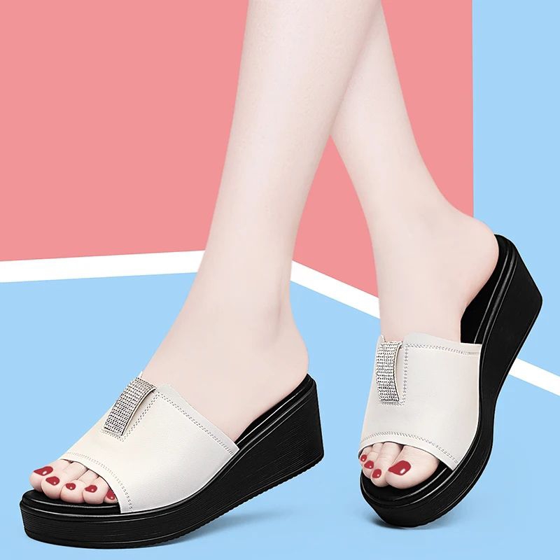 Jual Sandal Wanita Trendi Kekinian Sandal Wedges Selop Terbaru Sendal Pesta Kondangan Shopee Indonesia
