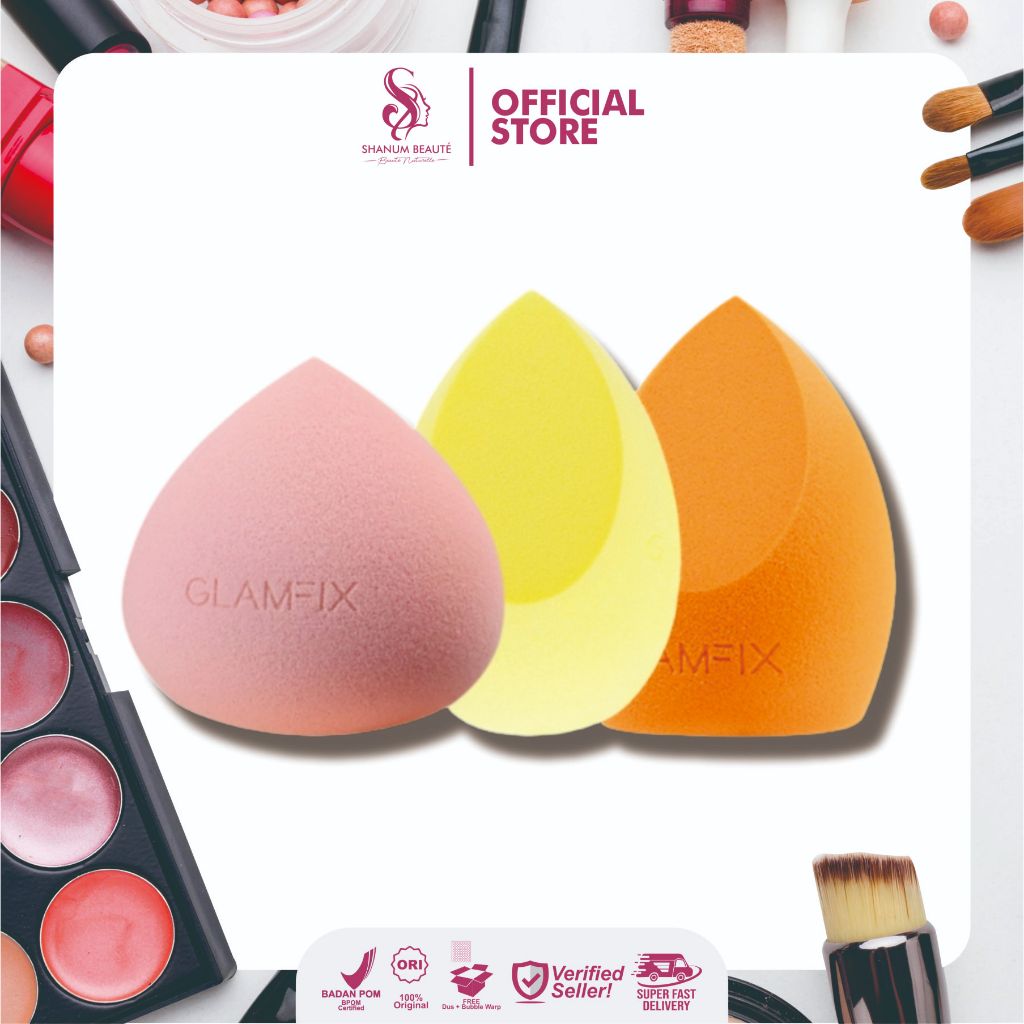 Jual Glamfix Beauty Sponge - Beauty Blender | Shopee Indonesia