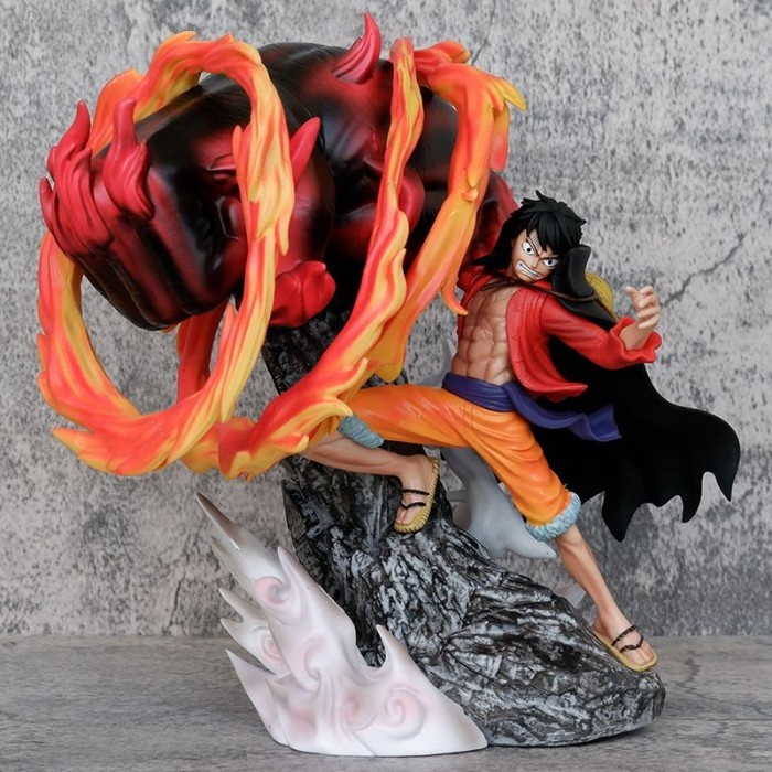 Jual Action Figure One Piece Luffy Red Roc Onigashima | Shopee Indonesia