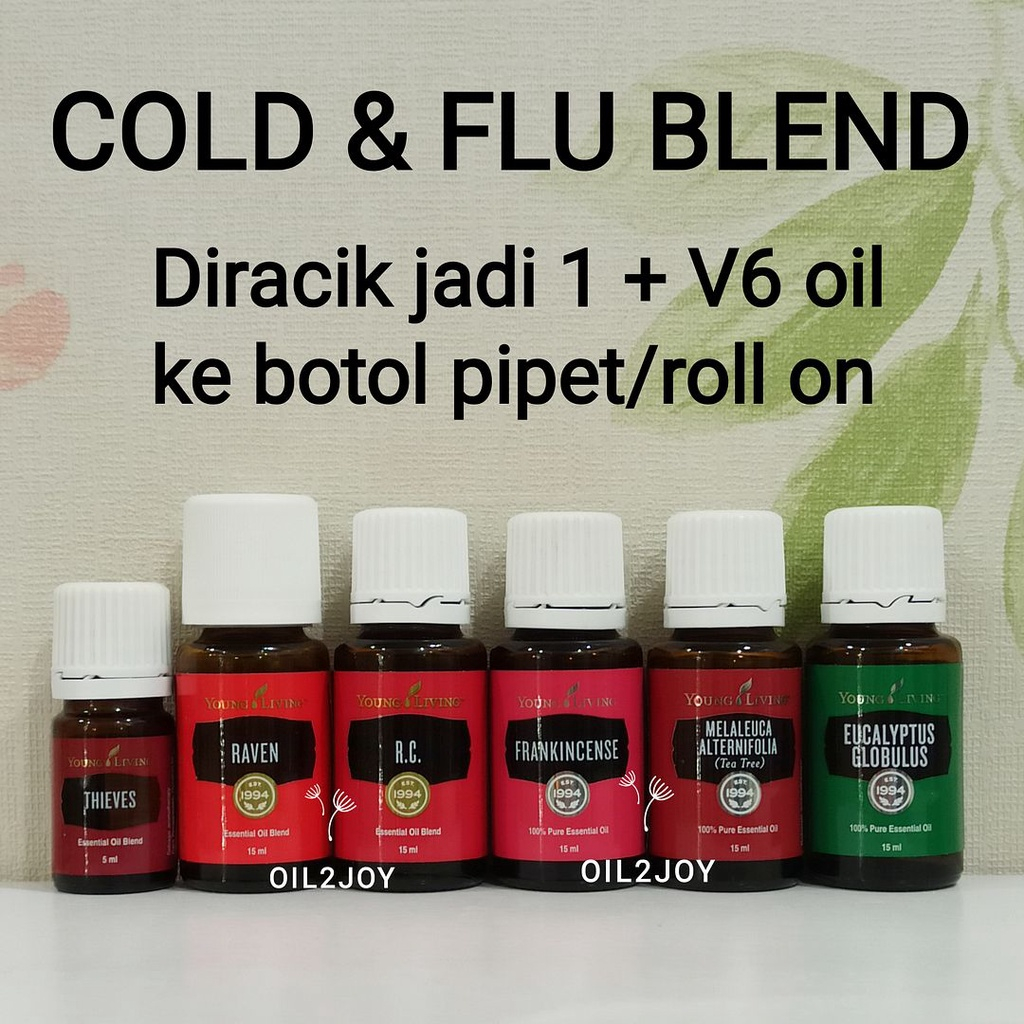 Jual Young Living Cold Flu Blend RC Raven Thieves Frankincense Lemon