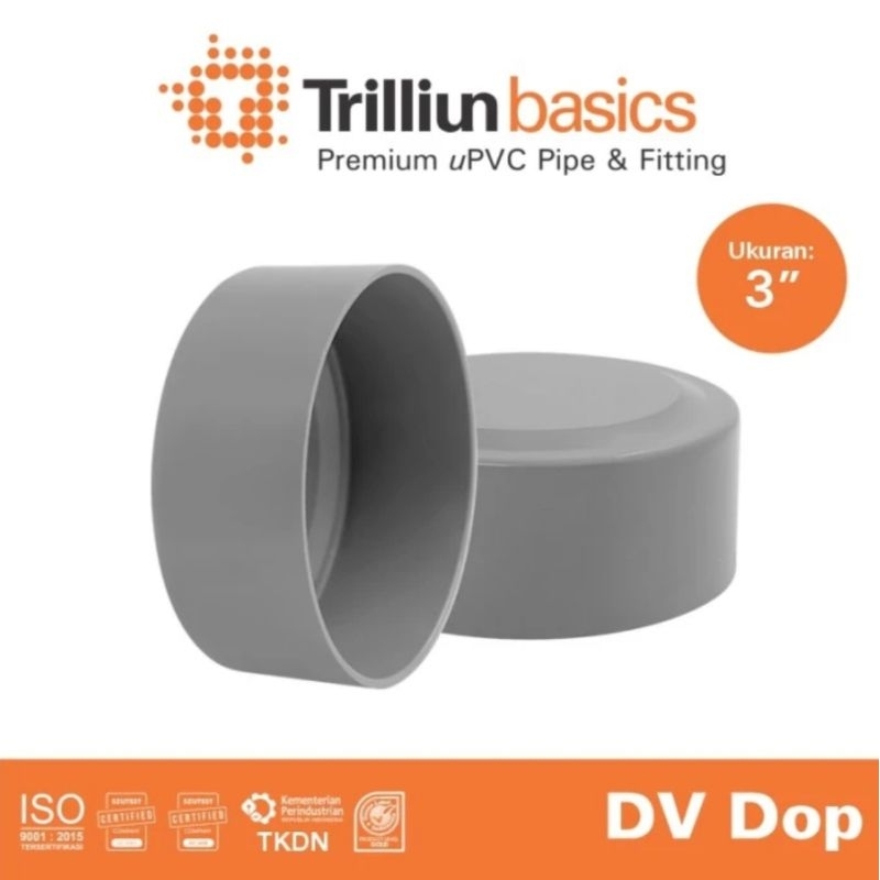 Jual Dop 3 inch Trilliun , Tutup pipa fiting pvc | Shopee Indonesia