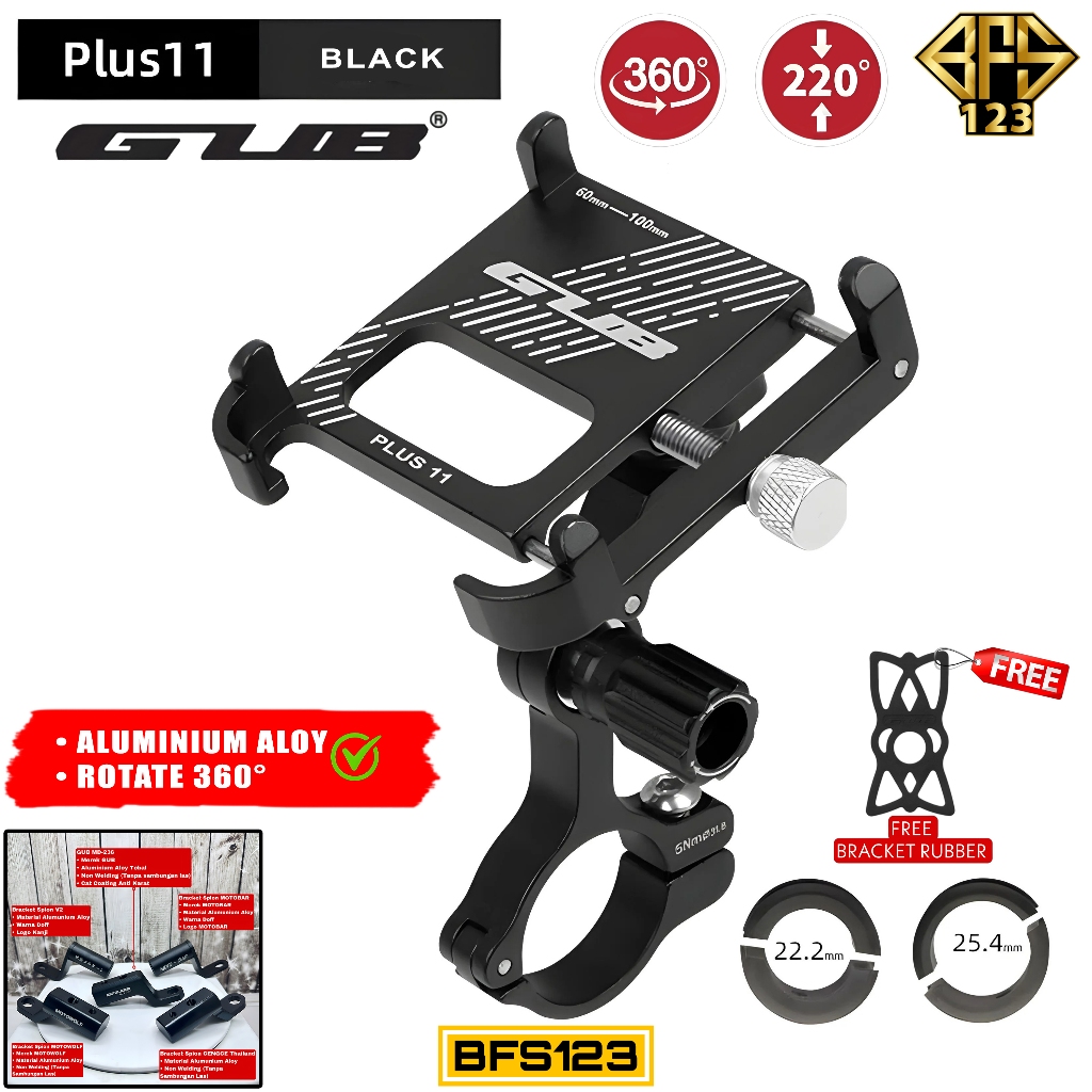 Jual GUB Plus11 Phone Holder Handphone Rotate 360 Up and Down Lock