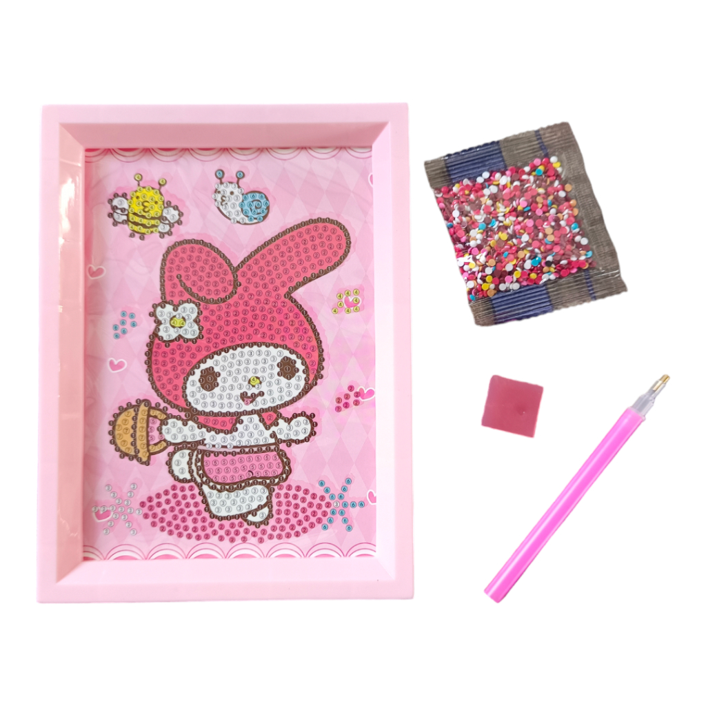 YCVSKY Kit Diamond Painting Pasqua Coniglio Primavera - Fai Da Te Per Bambini E Adulti - 6