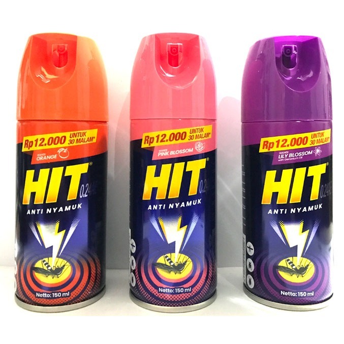 Jual HIT AEROSOL ANTI NYAMUK DAN KECOA 150ML | HIT AEROSOL | Shopee ...
