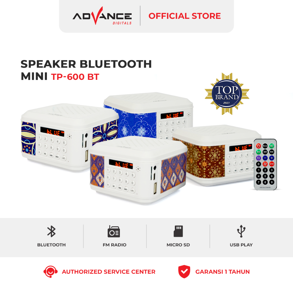 Jual Advance TP-600 BT - Wireless Speaker / Speaker Multimedia Portable ...