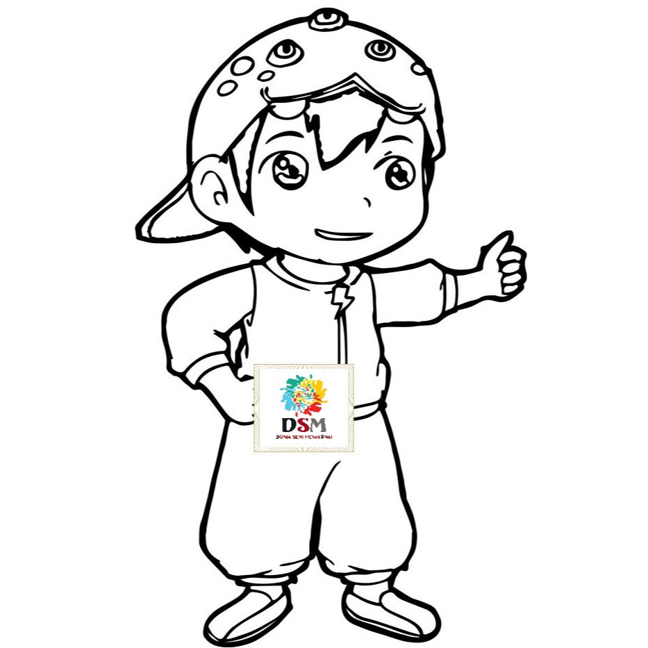 Jual Mewarnai Gambar/sketsa/lembar Mewarnai Gambar BOBOIBOY | Shopee ...