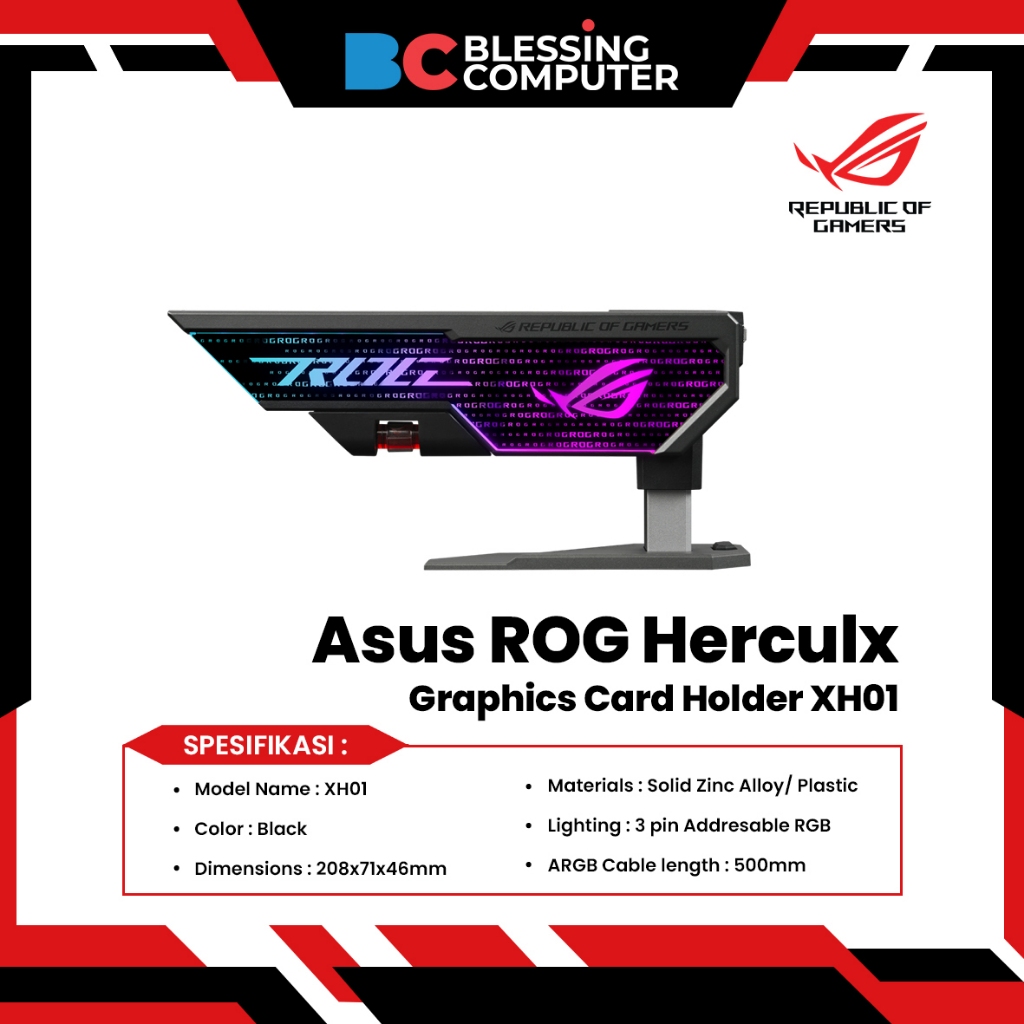 Jual Asus ROG Herculx Graphics Card Holder XH01 | Shopee Indonesia