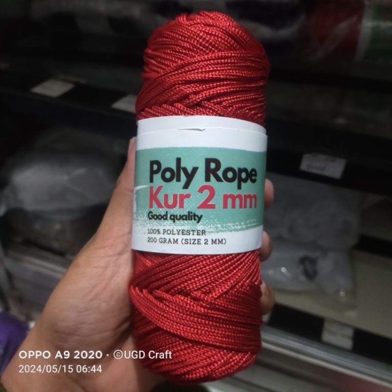 Jual Benang Rajut Poly Rope 2mm (200 gram) | Shopee Indonesia