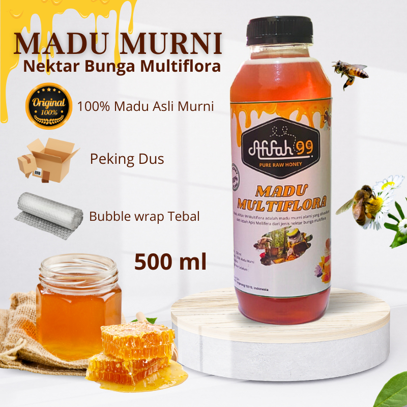 Jual Madu Murni Afifah 99 500 Ml Madu Multiflora Madu Asli Grade A