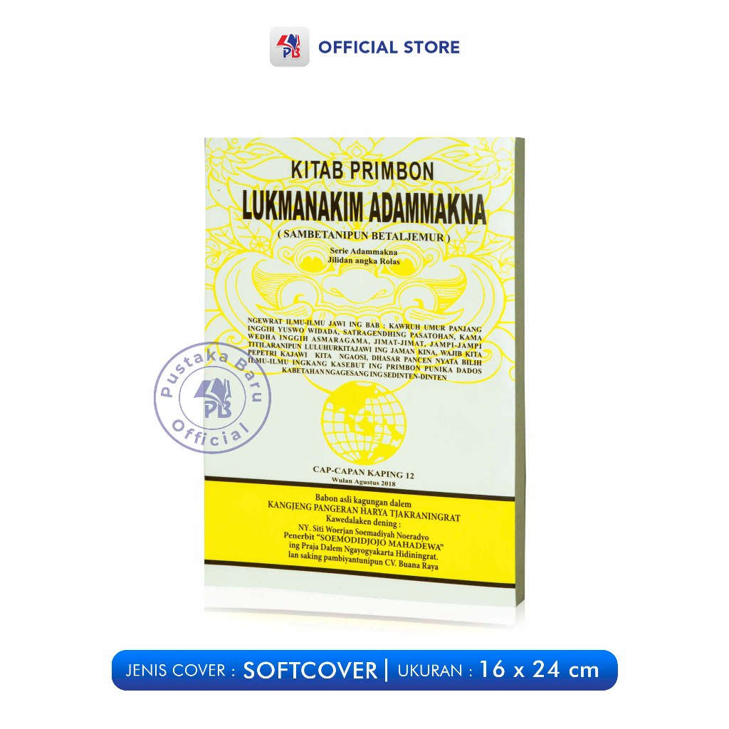 Jual Buku Primbon Jawa Lengkap : Kitab Primbon Lukmanakim Adammakna ...