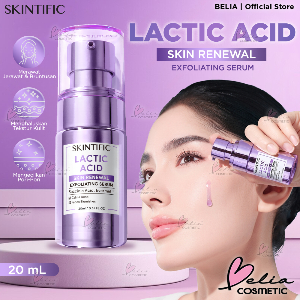 Jual BELIA SKINTIFIC Lactic Acid Skin Renewal Exfoliating Serum 20ml