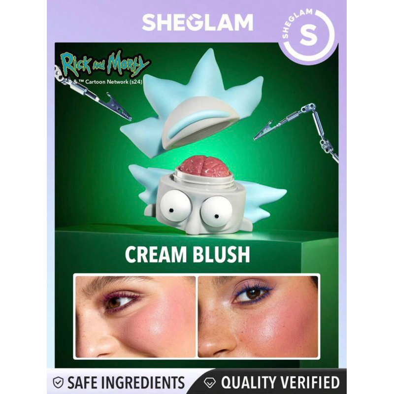 Jual Rick and Morty X SHEGLAM Mr. Sanchez Cream Blush | Shopee Indonesia
