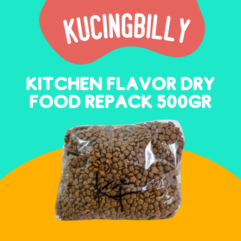 Jual Kitchen flavor dry food repack 500gr kucing anjing | Shopee Indonesia