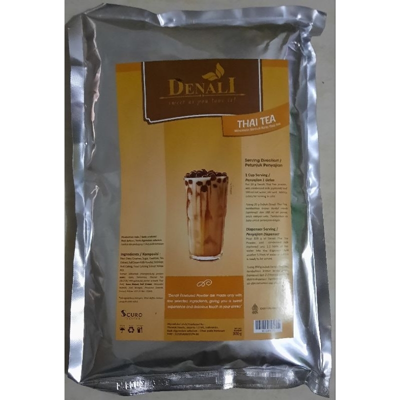 Jual Denali / DenalI THAI TEA 800 gram ( minuman serbuk rasa thai tea ...