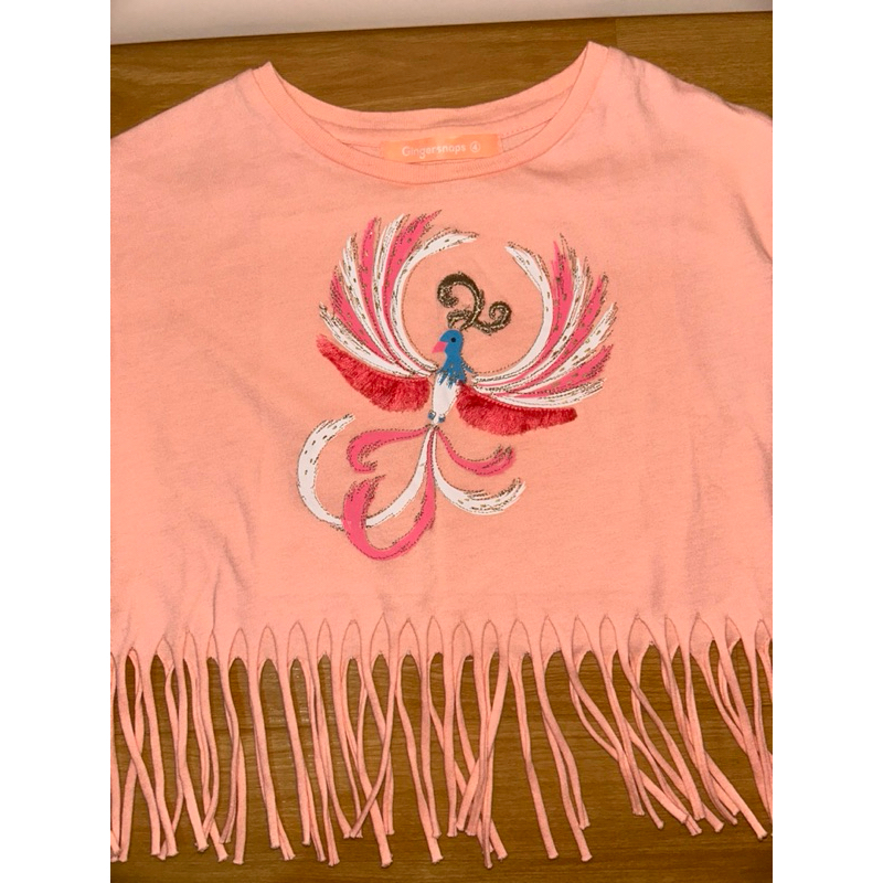 Jual Baju Anak Crop Top Gambar Flying Bird Model Rumbai Merk ...