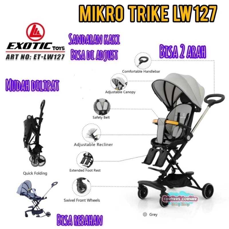 Jual SPACE BABY STROLLER EXOTIC MAGIC STROLLER PASIFIC LW 120 / LW 127 ...