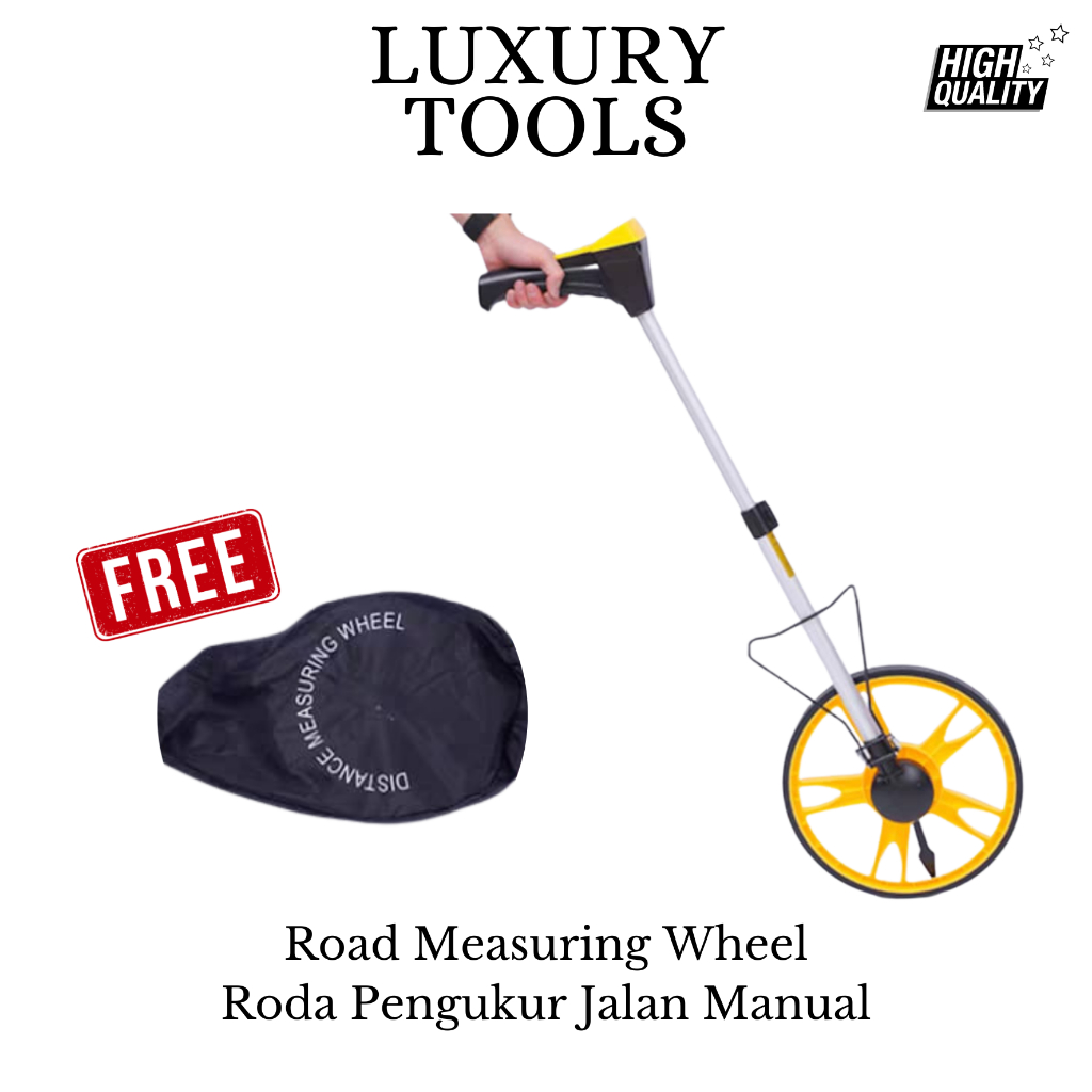 Jual Roda Meteran Dorong Analog 9999 Meter Roda Pengukur Jarak Jalan ...