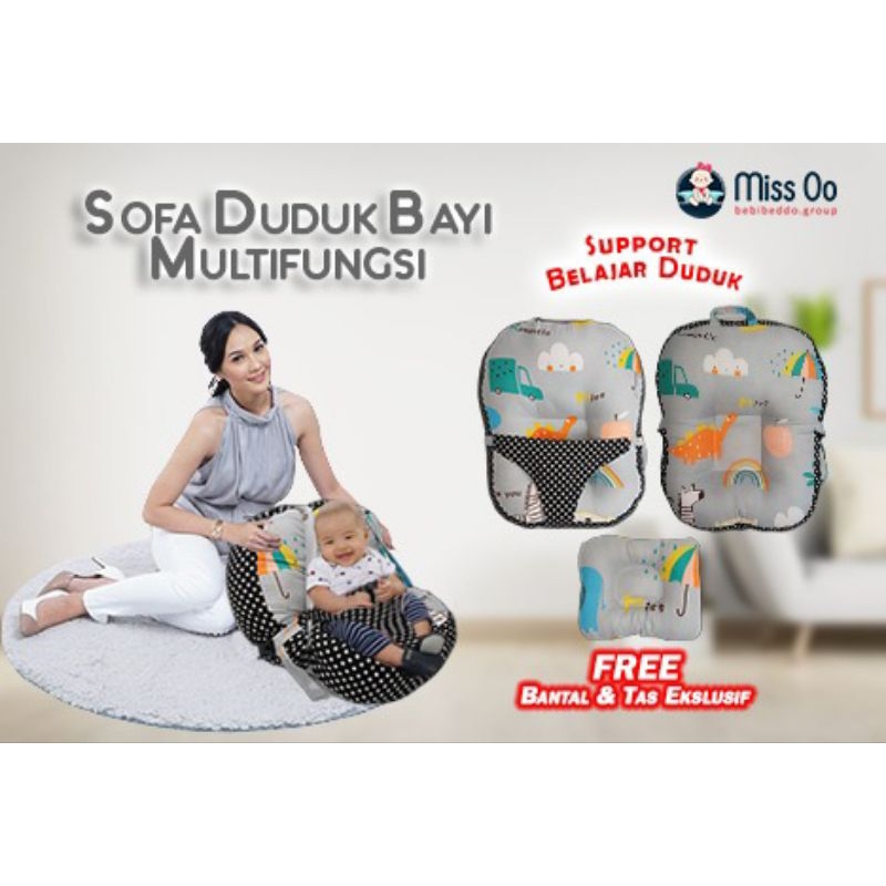 Jual Free Packing Tas Serut Sofa Bayi Duduk Jumbo Multifungsi Kasur Bayi Dengan Gesper Sabuk