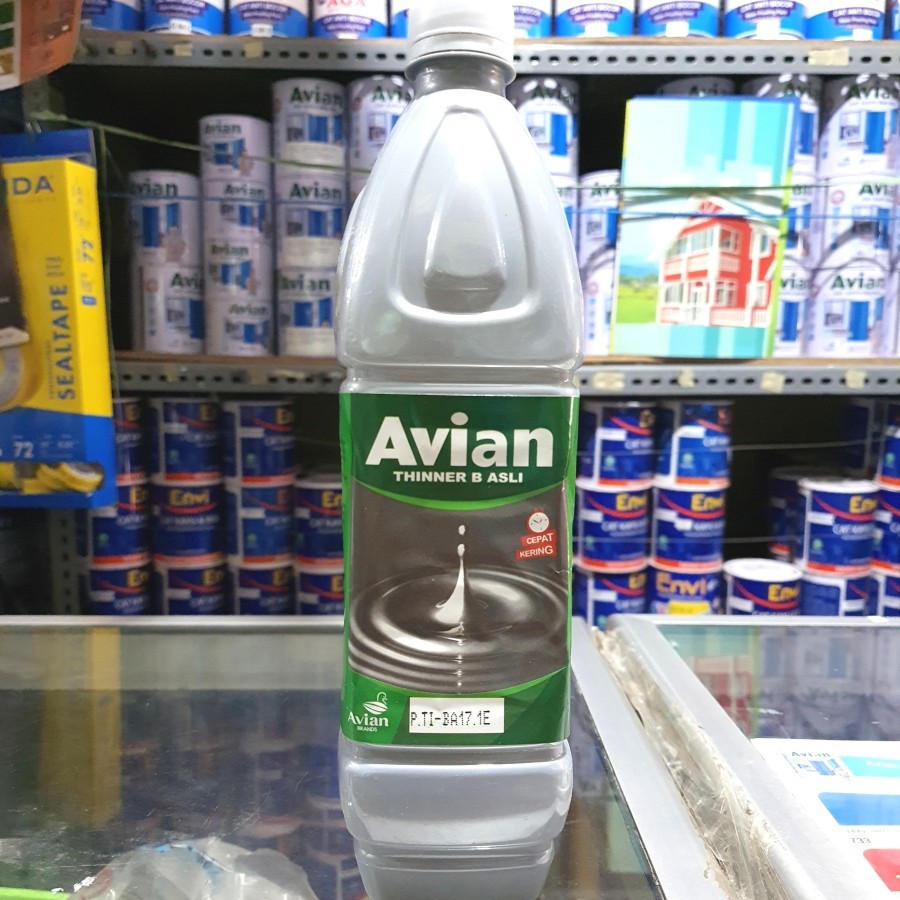 Jual THINNER B AVIAN 1 LITER TINER ASLI THINER 1L BOTOL PENGENCER CAT ...
