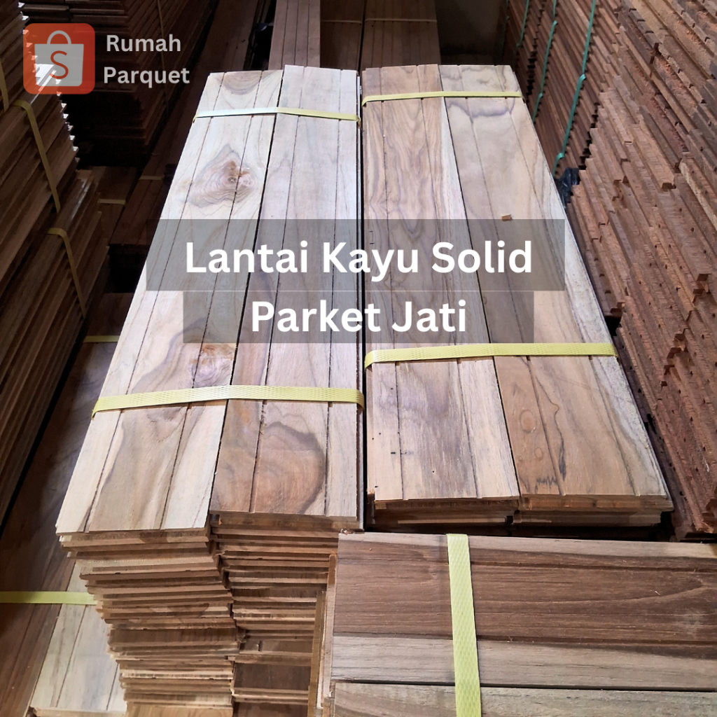 Jual Lantai Kayu Solid Parket-Parquet-Parkit Jati standart lokal