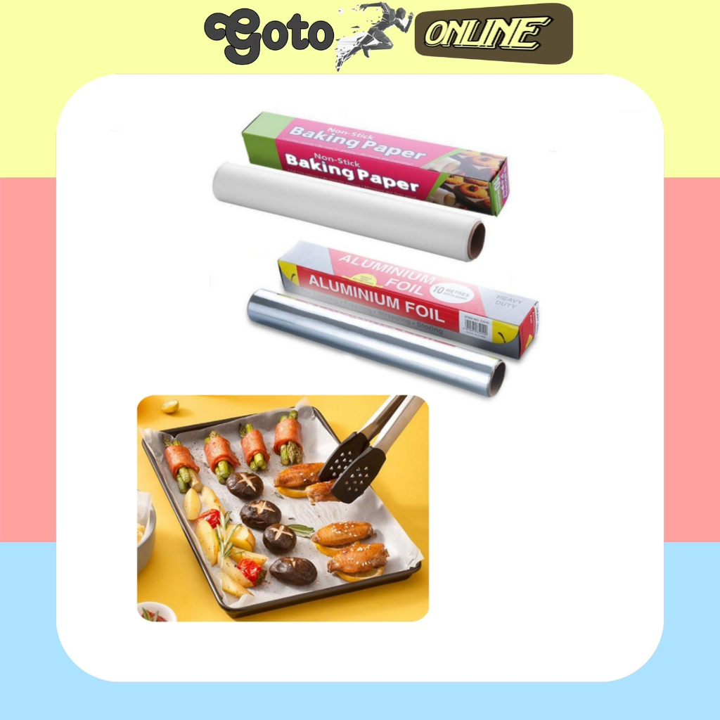 Jual GO297 Baking Paper Kertas Baking Kertas Roti / Kertas Aluminium ...