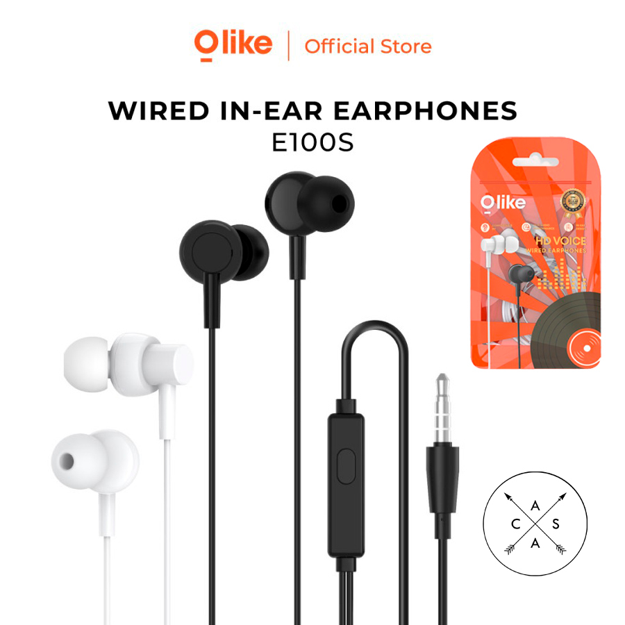 Jual Olike E100S Wired In Ear Cable Earphone Kabel with Microphone ...