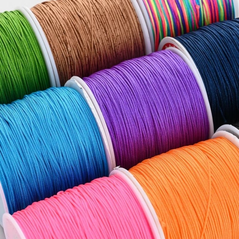 1 mtr TALI GIOK POLYESTER SHAMBALA Cina DIY Kerajinan
