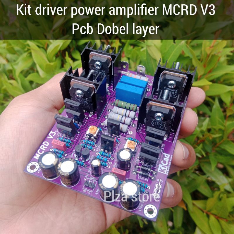 Jual Kit driver power amplifier MCRD V3 New double layer spek balap