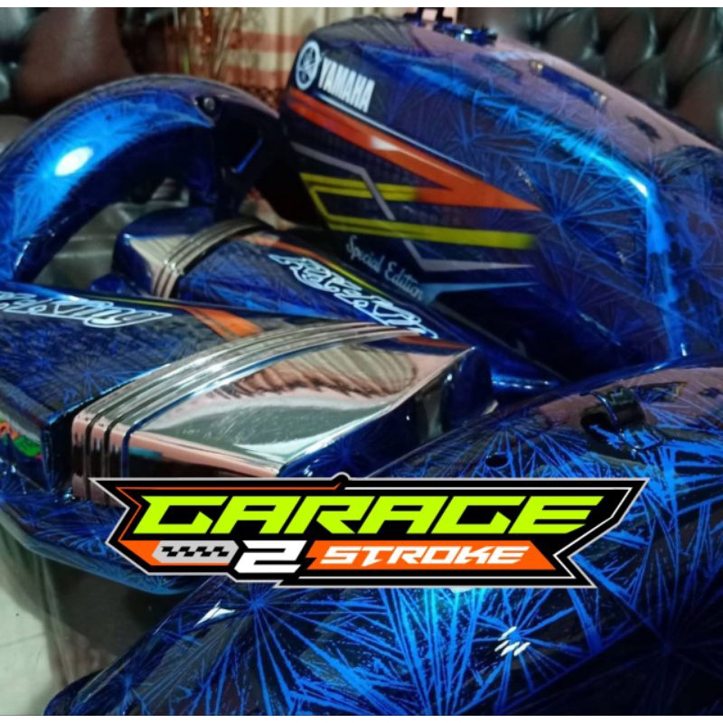 Jual Tangki Tengki Set Yamaha RX King RXk Biru Diamond Custom | Shopee ...