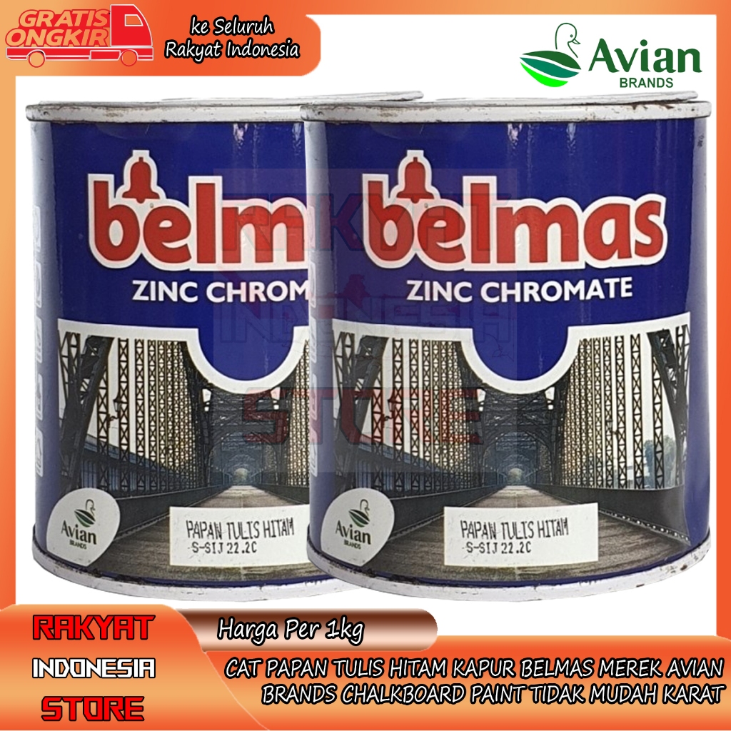 Jual AVIAN BRANDS BELMAS ZINC CHROMATE CAT PAPAN TULIS HITAM BLACK
