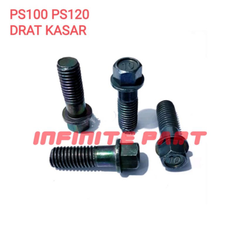Jual BAUT NAP AS RODA PS120 AXLE BOLT DRAT KASAR | Shopee Indonesia