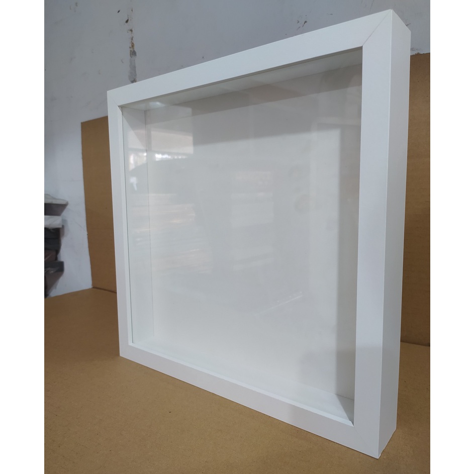 Jual Best Product Bingkai Frame Blok kayu Rongga 4cm kayu 3x3 CMputih ...