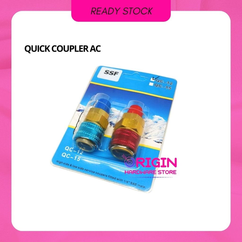 Jual Quick Coupler Ac Nepel Adapter Isi Freon Ac Mobil R A Sparepart