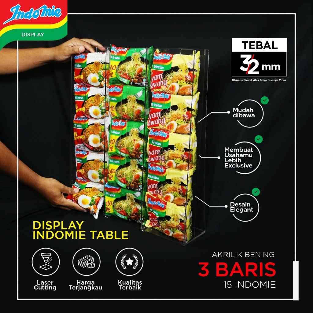 Jual Rak mie instan akrilik bisa berdiri di meja | Shopee Indonesia