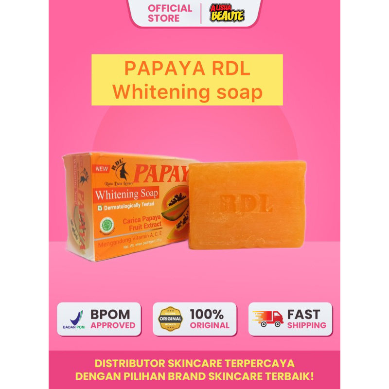 Jual Papaya RDL Original extract Carica pepaya whitening BPOM 135gr ...
